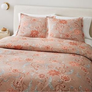 Batik Floral Duvet Cover